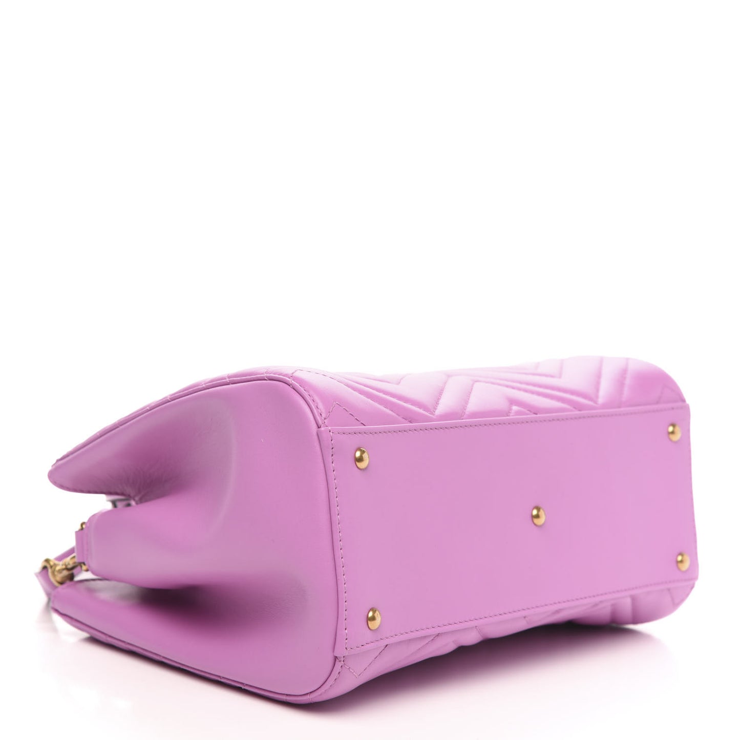 Calfskin Matelasse Small GG Marmont Tote Candy Mousse