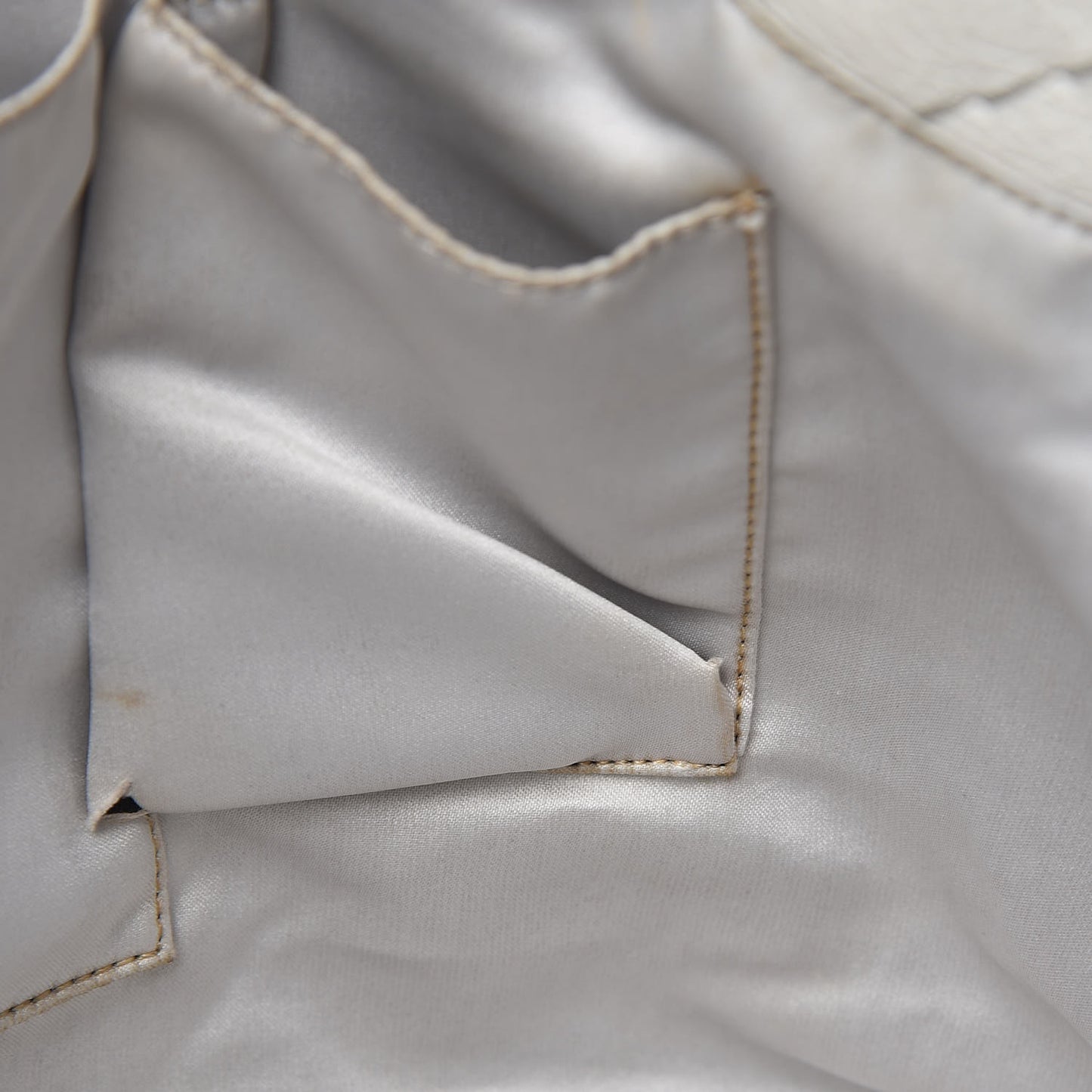 Glazed Calfskin Large On The Road Tote Light Grey