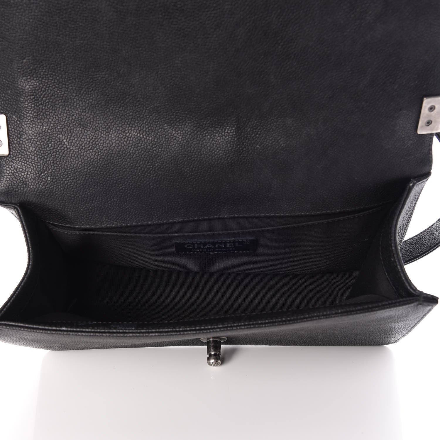Chanel Caviar Quilted Medium Boy Flap Black 8 of 15
