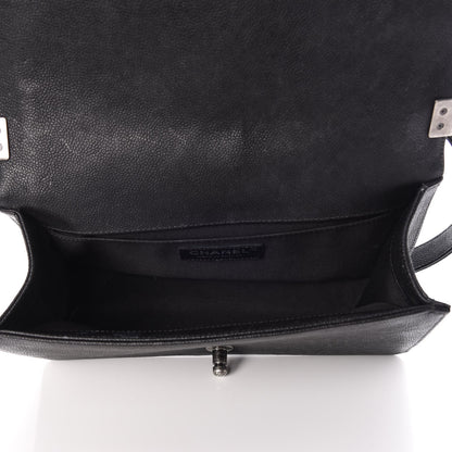 Chanel Caviar Quilted Medium Boy Flap Black 8 of 15