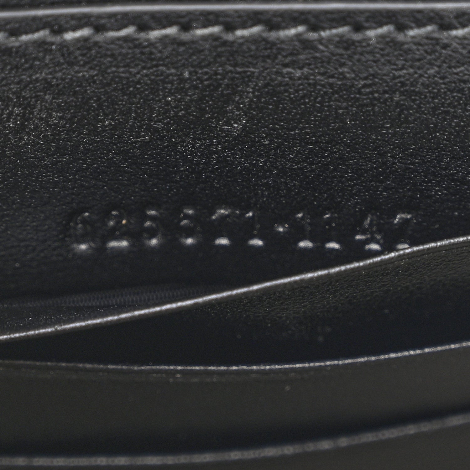 Gucci Calfskin GG Tennis Embossed Mini Crossbody Bag Black 7 of 10
