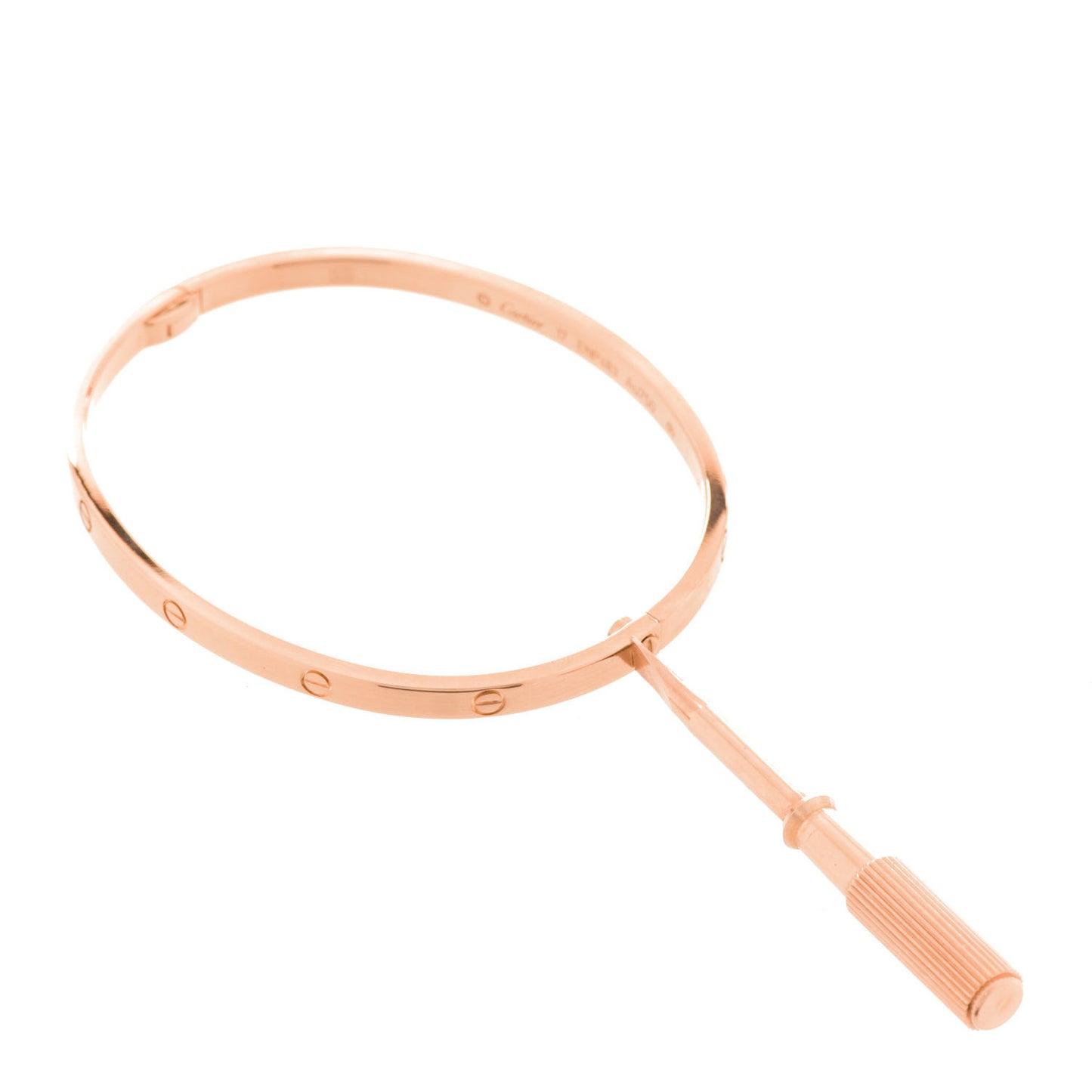 18K Pink Gold Small LOVE Bracelet 17