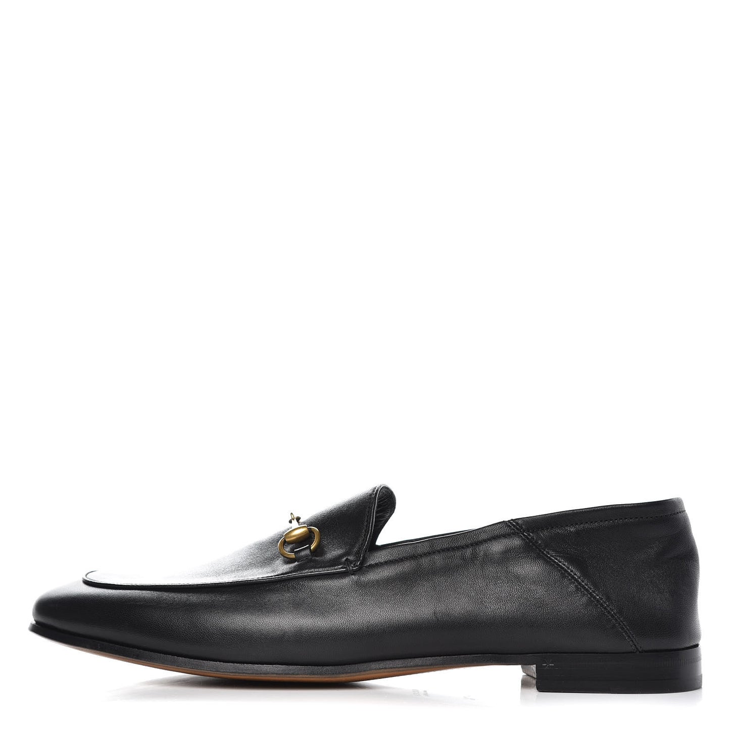 Lambskin Womens Brixton Horsebit Loafers 41.5 Black