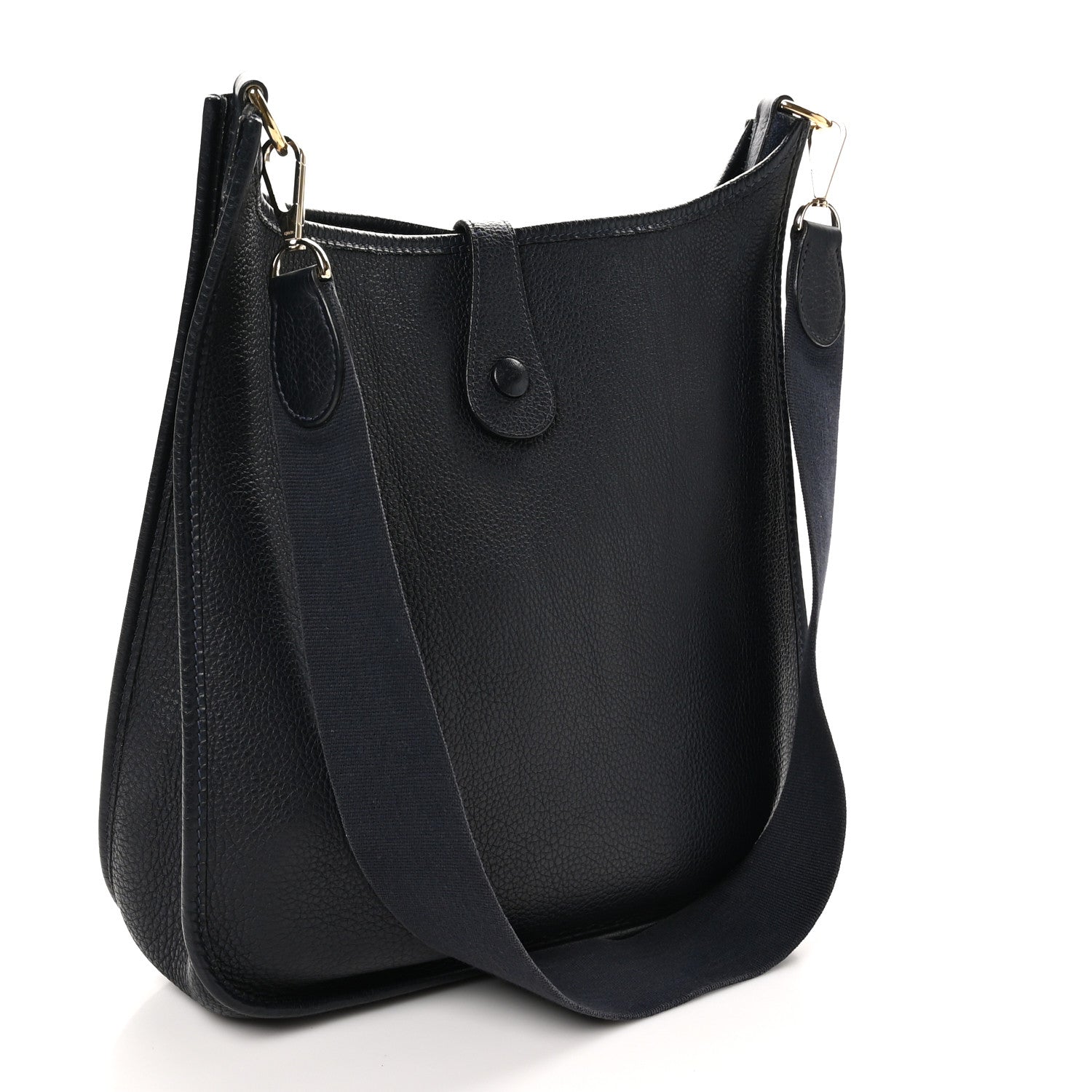 Hermes Taurillon Clemence Evelyne GM Bleu Indigo 3 of 10