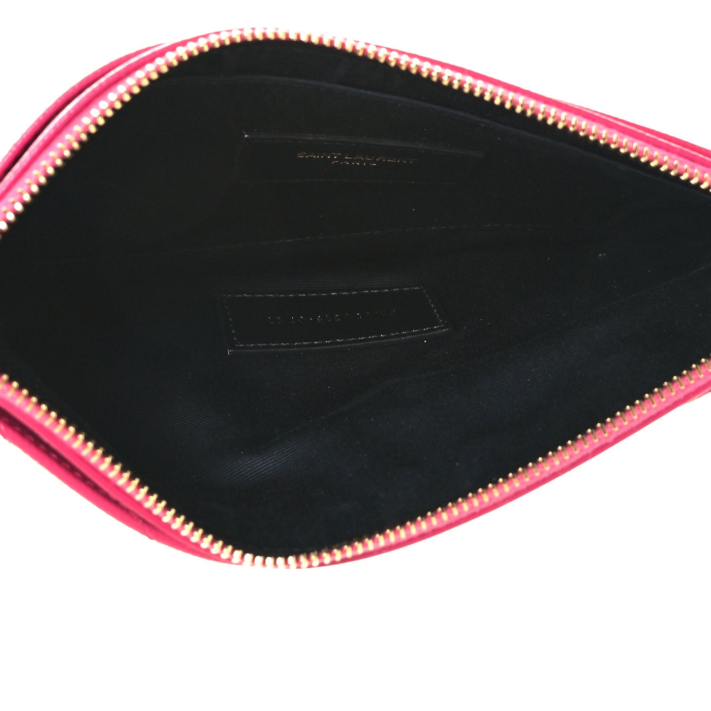 Grain De Poudre Chevron Monogram Large Bill Pouch Bright Pink