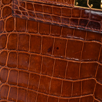 Hermes Shiny Niloticus Crocodile Kelly Sellier 28 Miel 30 of 34