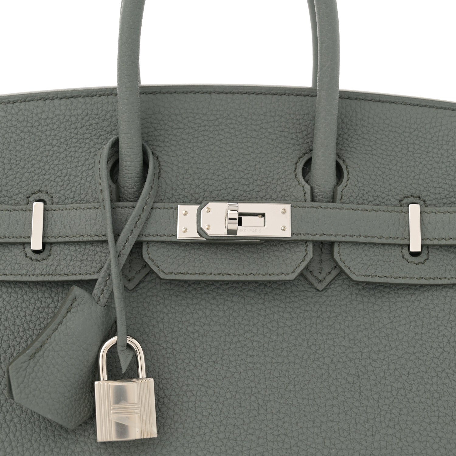 Hermes Togo Birkin 25 Vert Amande 8 of 11