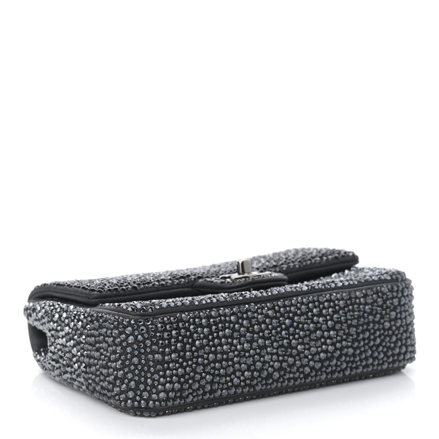 Chanel Lambskin Crystal Diamante Small Flap Black 4 of 9