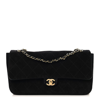 Chanel Suede Calfskin Small Souplissimo Maxi Flap Black 2 of 21