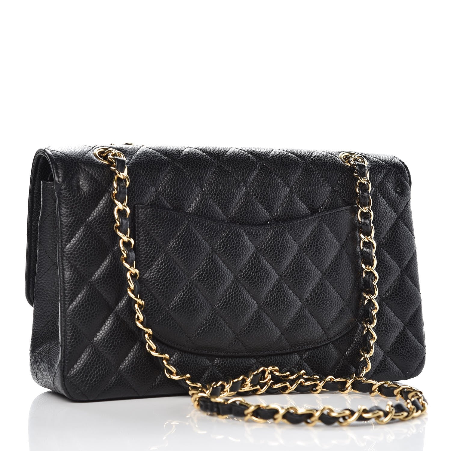 Chanel Caviar Quilted Medium Double Flap Black 5 of 10