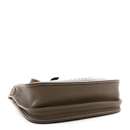 Hermes Taurillon Clemence Evelyne III PM Etoupe 4 of 12