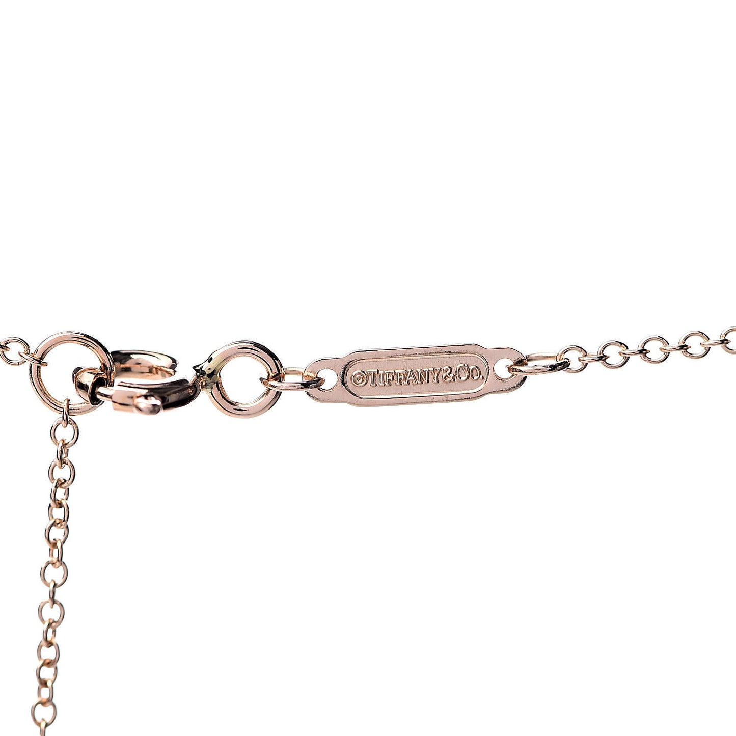 18K Rose Gold T Smile Pendant Necklace
