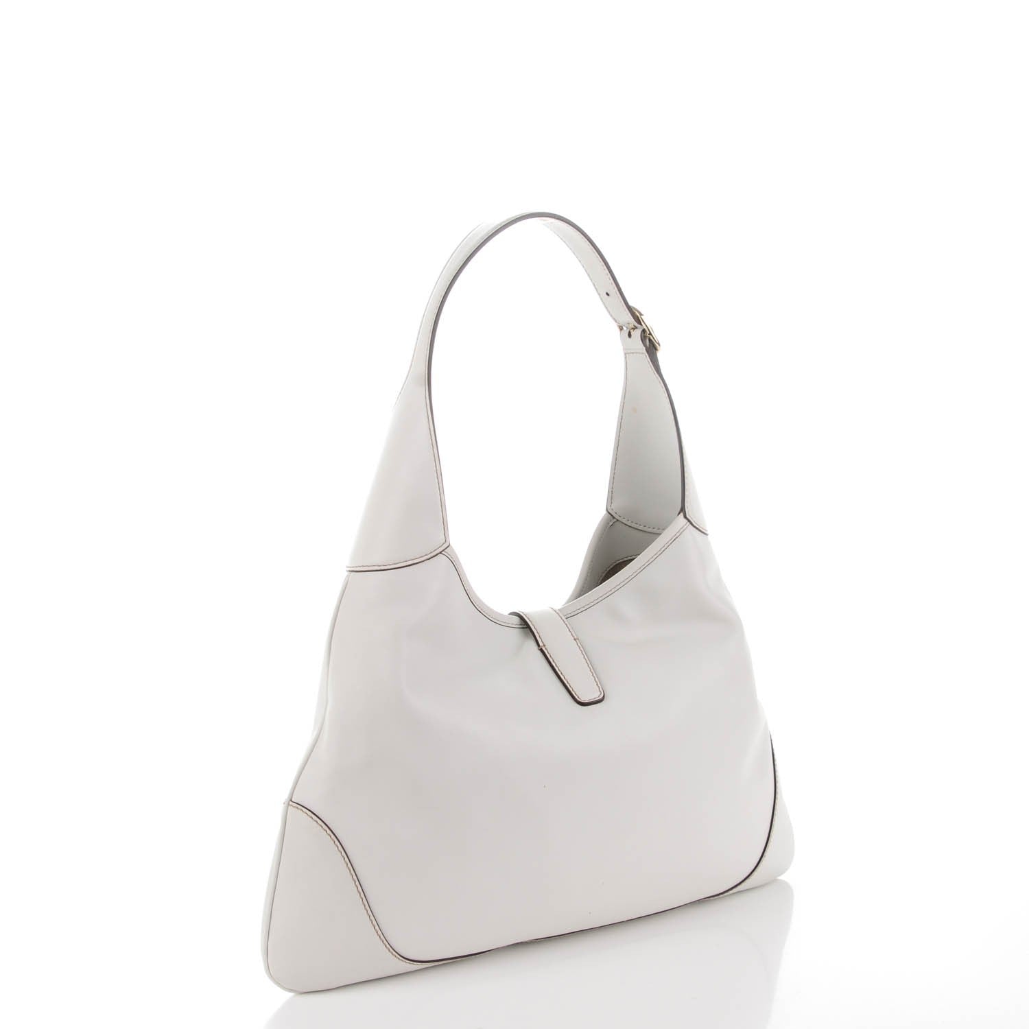 Gucci Calfskin Medium Jackie O Bouvier Hobo White 3 of 7