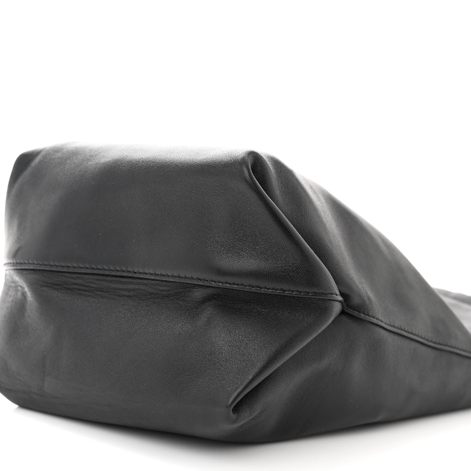 Saint Laurent Lambskin Teddy Drawstring Bag Black 11 of 11