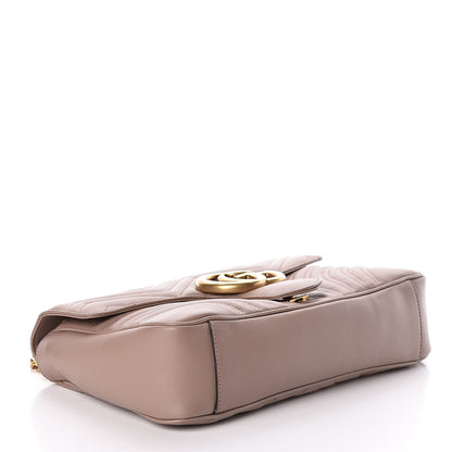 Gucci Calfskin Matelasse Medium GG Marmont Shoulder Bag Porcelain Rose 4 of 11
