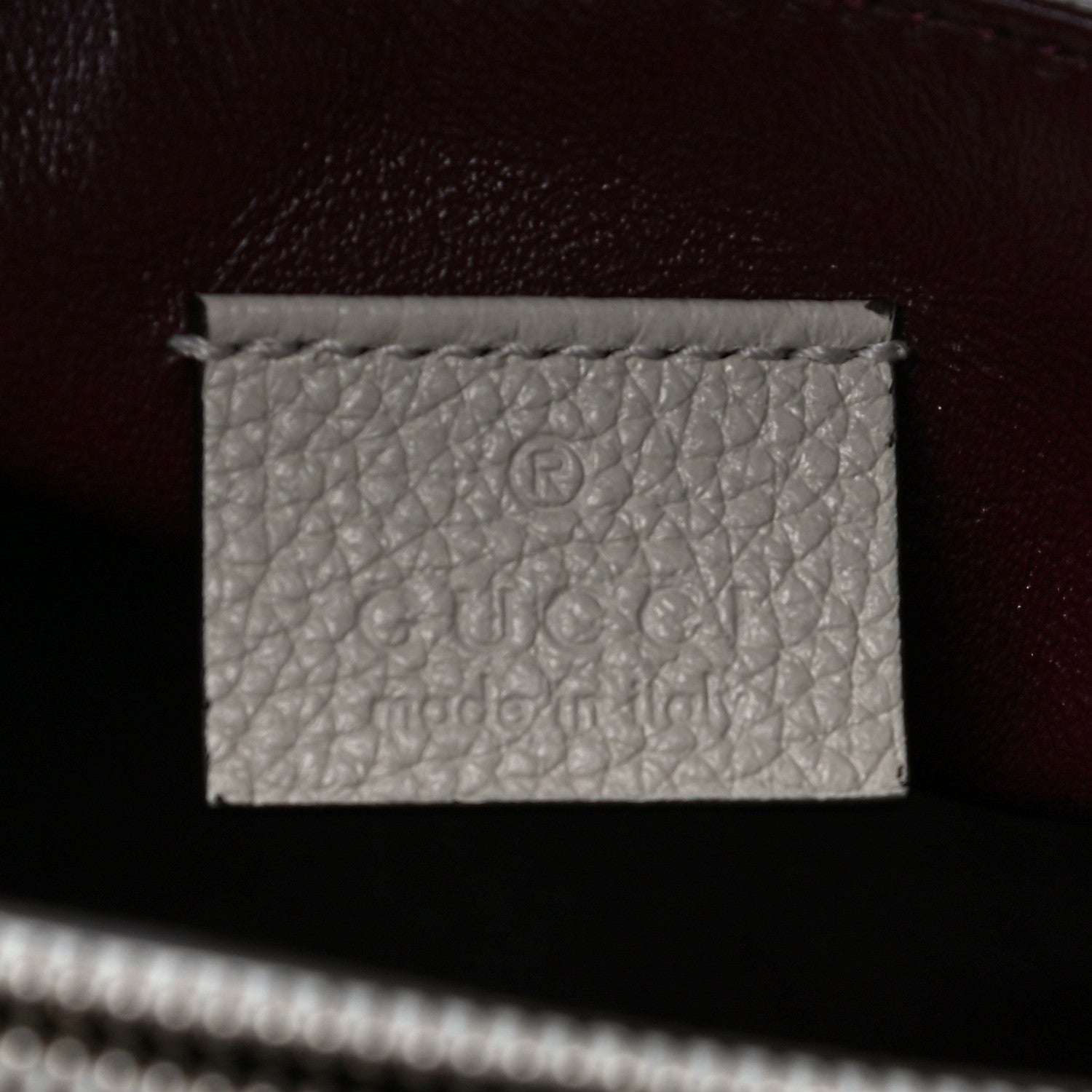 Gucci Grainy Calfskin Medium Zumi Top Handle Bag Mystic White 6 of 12