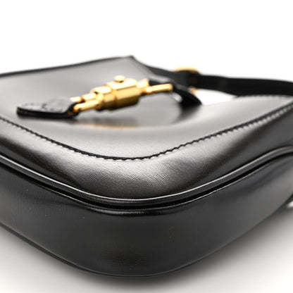 Gucci Boarded Dyana Lux Calfskin Mini Jackie 1961 Hobo Black 9 of 9