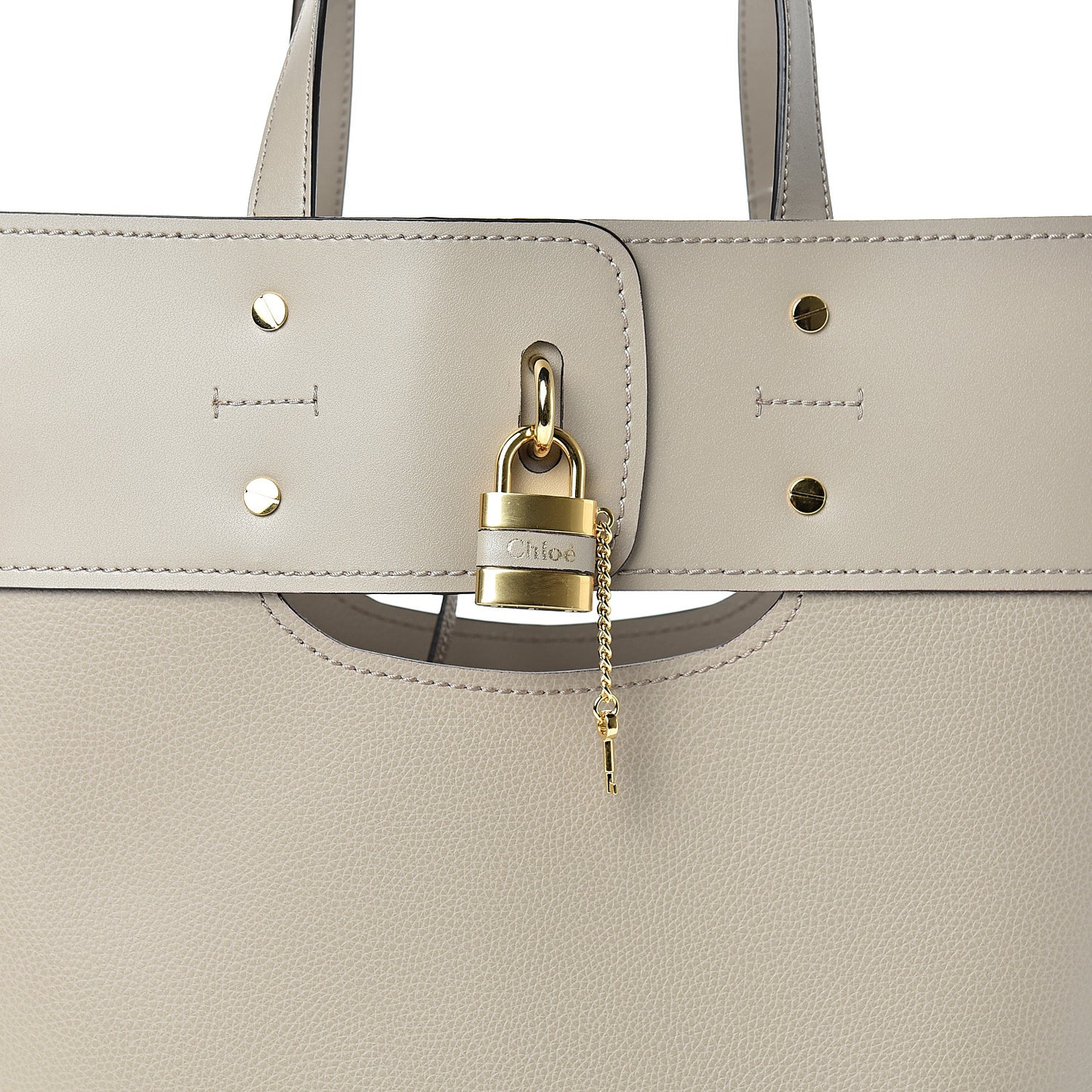 Smooth Grained Calfskin Medium Aby Tote Motty Grey