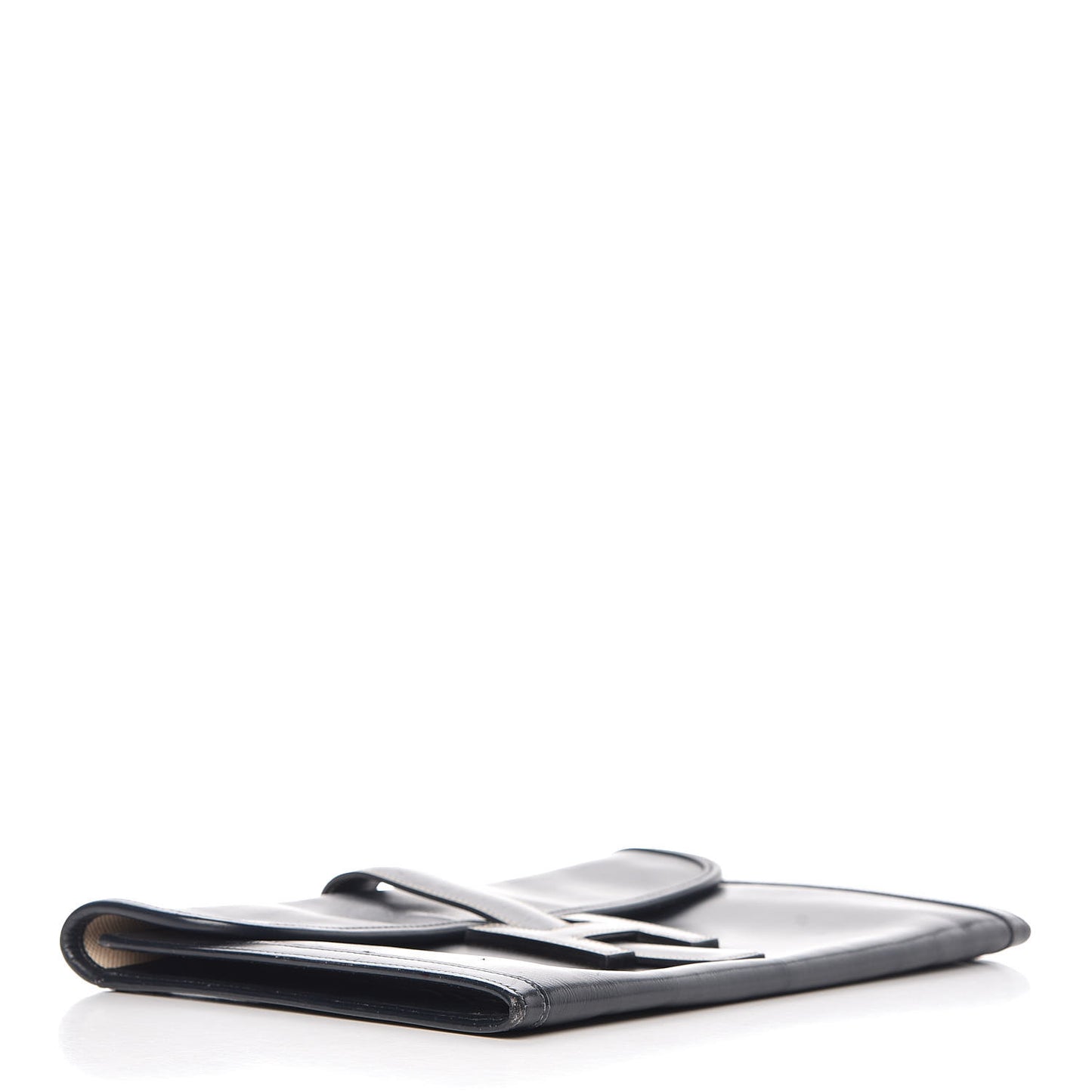 Box Calf Jige PM Clutch Bleu Marine