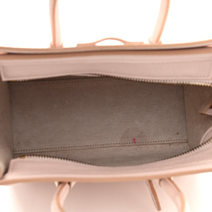 Celine Drummed Calfskin Nano Luggage Pale Pink 4 of 16
