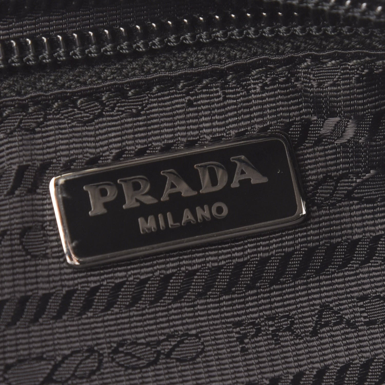 Prada Nylon Tessuto Cosmetic Pouch Black 8 of 8
