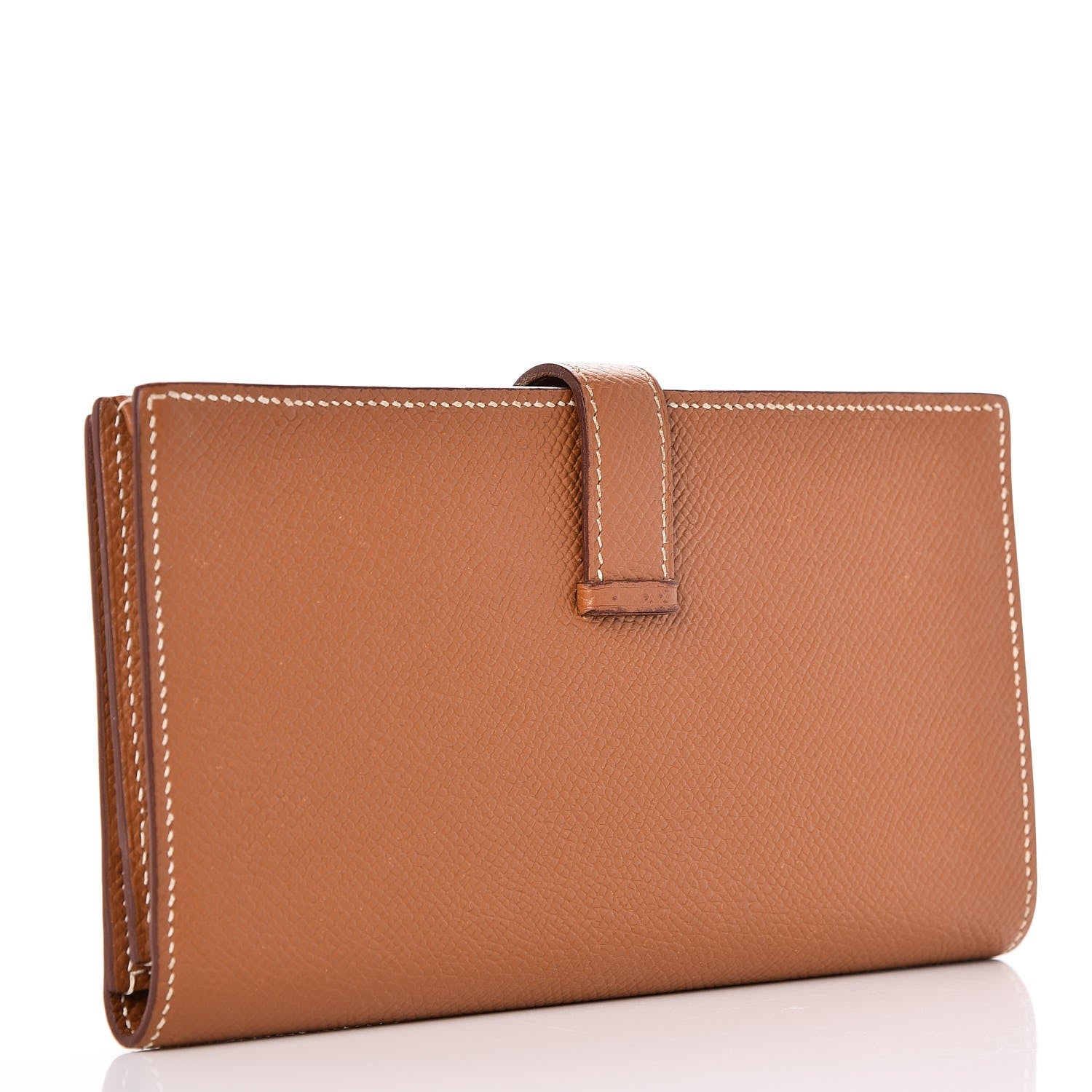 Hermes Epsom Bearn Gusset Wallet Gold 3 of 10