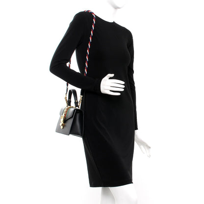 Gucci Calfskin Mini Sylvie Top Handle Bag Black 4 of 11