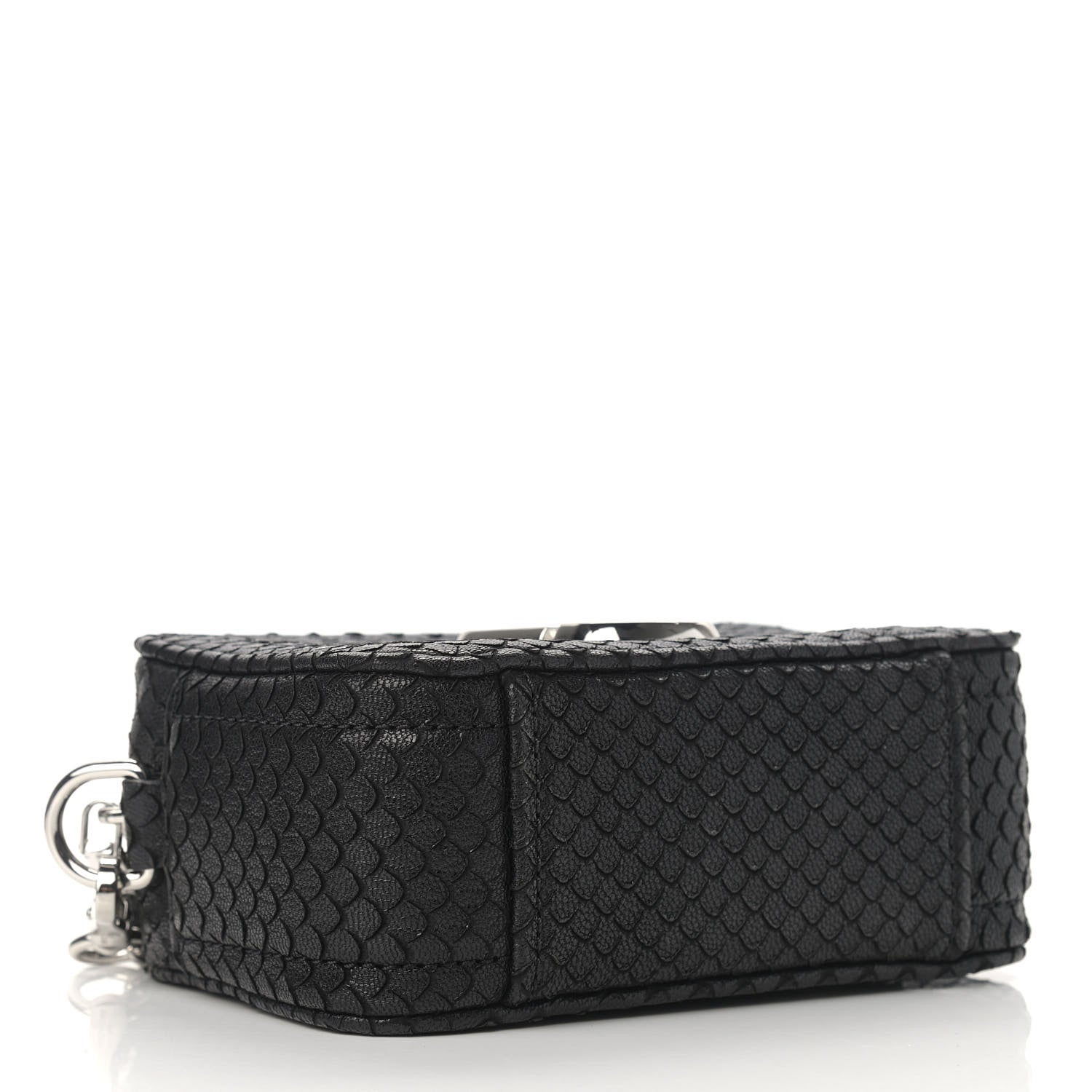 Marc Jacobs Goatskin Python Print The Softshot 17 Bag Black 3 of 8