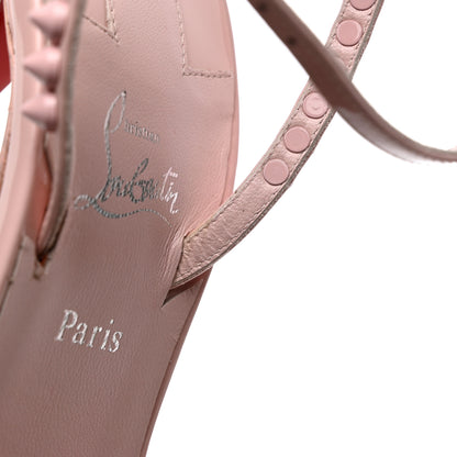 Christian Louboutin Patent So Me 100 Sandals 37 Pink 10 of 14