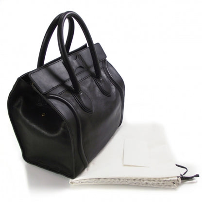 Celine Leather Mini Luggage Bag Black 3 of 9