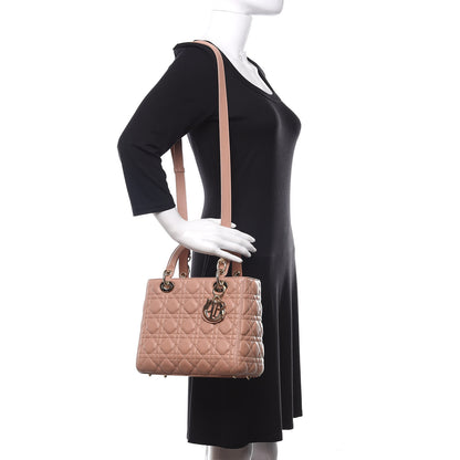 Christian Dior Lambskin Cannage Medium Lady Dior Fard 2 of 10
