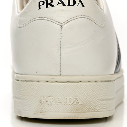 Prada Vitello Soft Logo Low Top Sneakers 37 White 12 of 15