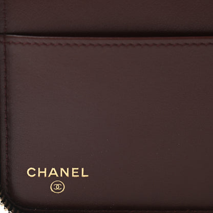 Chanel Caviar Quilted Zip Around Notebook Agenda Cover Black 6 of 8