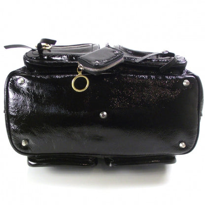 Chloe Crinkled Patent Betty Shoulder Bag Black 4 of 10