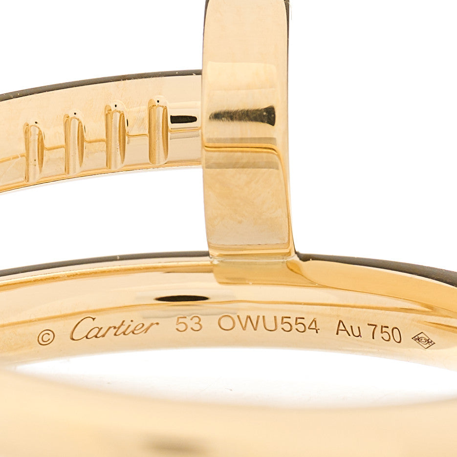 Cartier 18K Yellow Gold Juste Un Clou Ring 53 6.25 3 of 3
