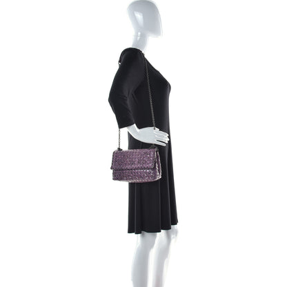 Bottega Veneta Ayers Intrecciato Baby Olimpia Shoulder Bag Twilight 2 of 18