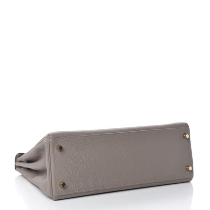 Hermes Togo Kelly Retourne 32 Gris Asphalte 5 of 48