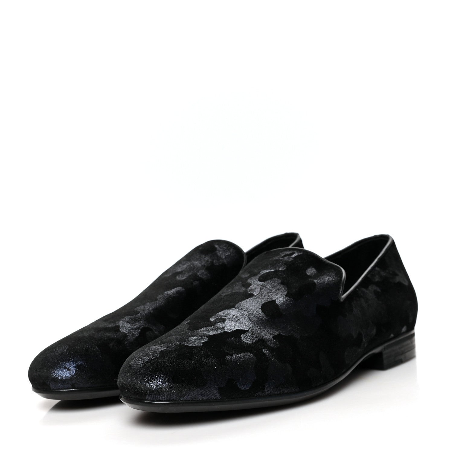 Jimmy Choo Mens Glitter Velvet Sloane Loafers 43 Black 3 of 8