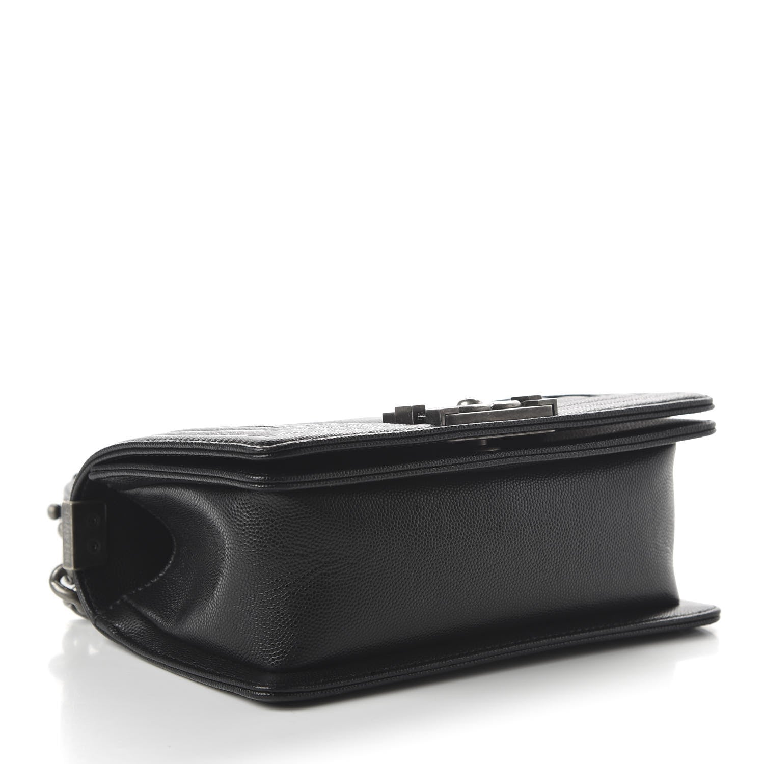 Chanel Caviar Chevron Quilted Small Boy Flap Black 4 of 11