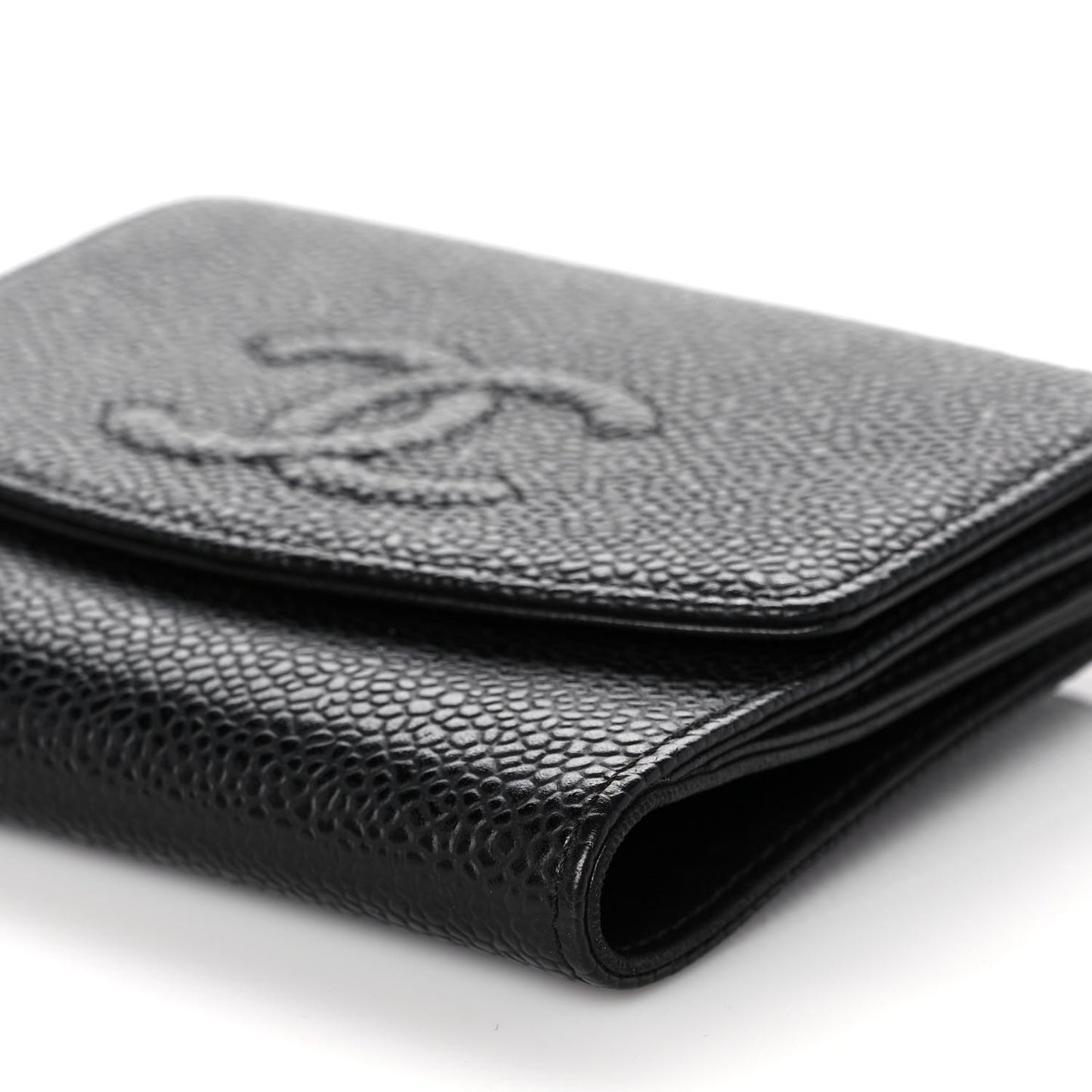 Caviar Timeless CC Flap Wallet Black