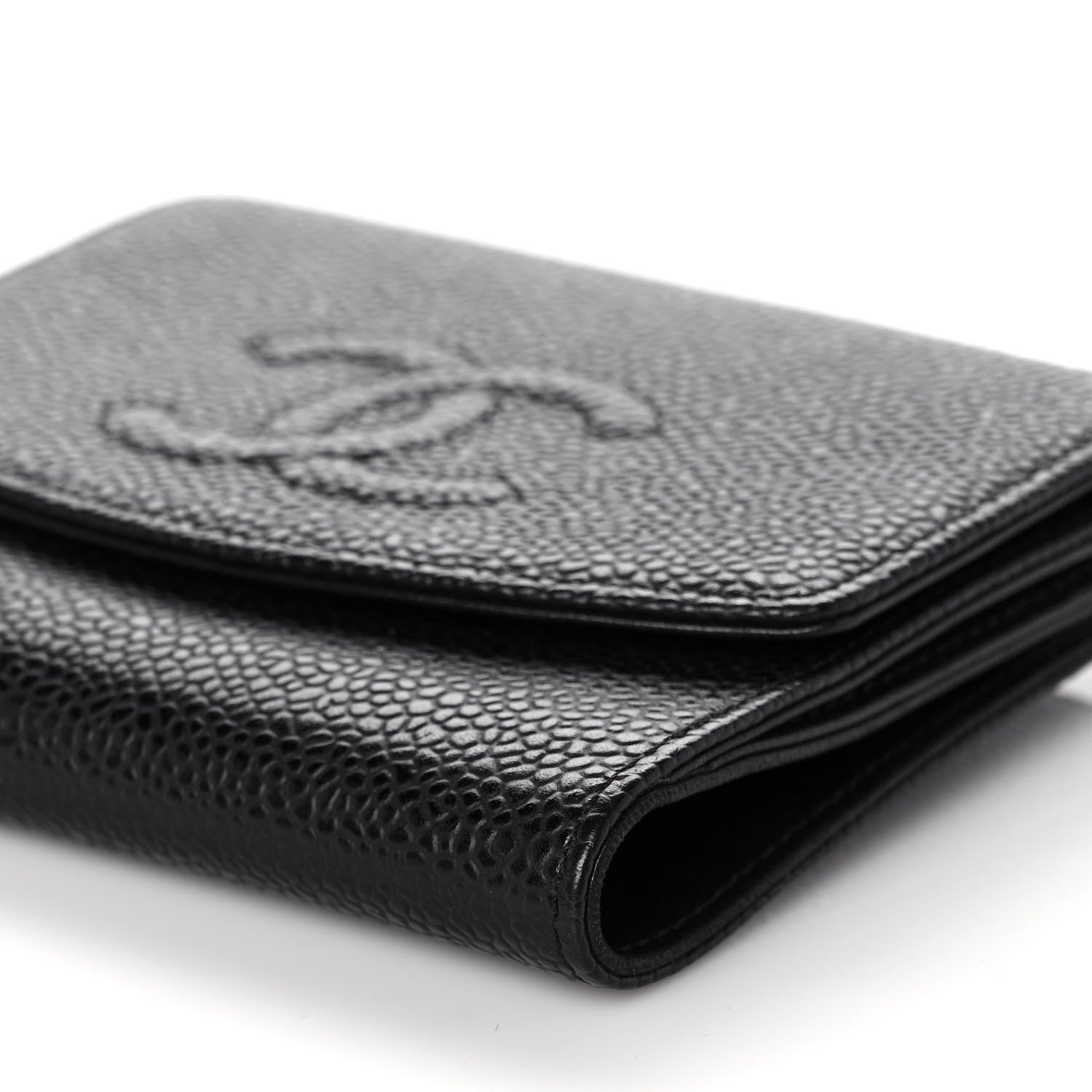 Chanel Caviar Timeless CC Flap Wallet Black 12 of 13