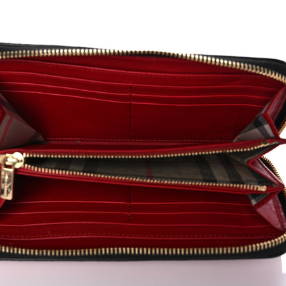 Burberry Calfskin Ziggy Zip Around Wallet Red 5 of 11