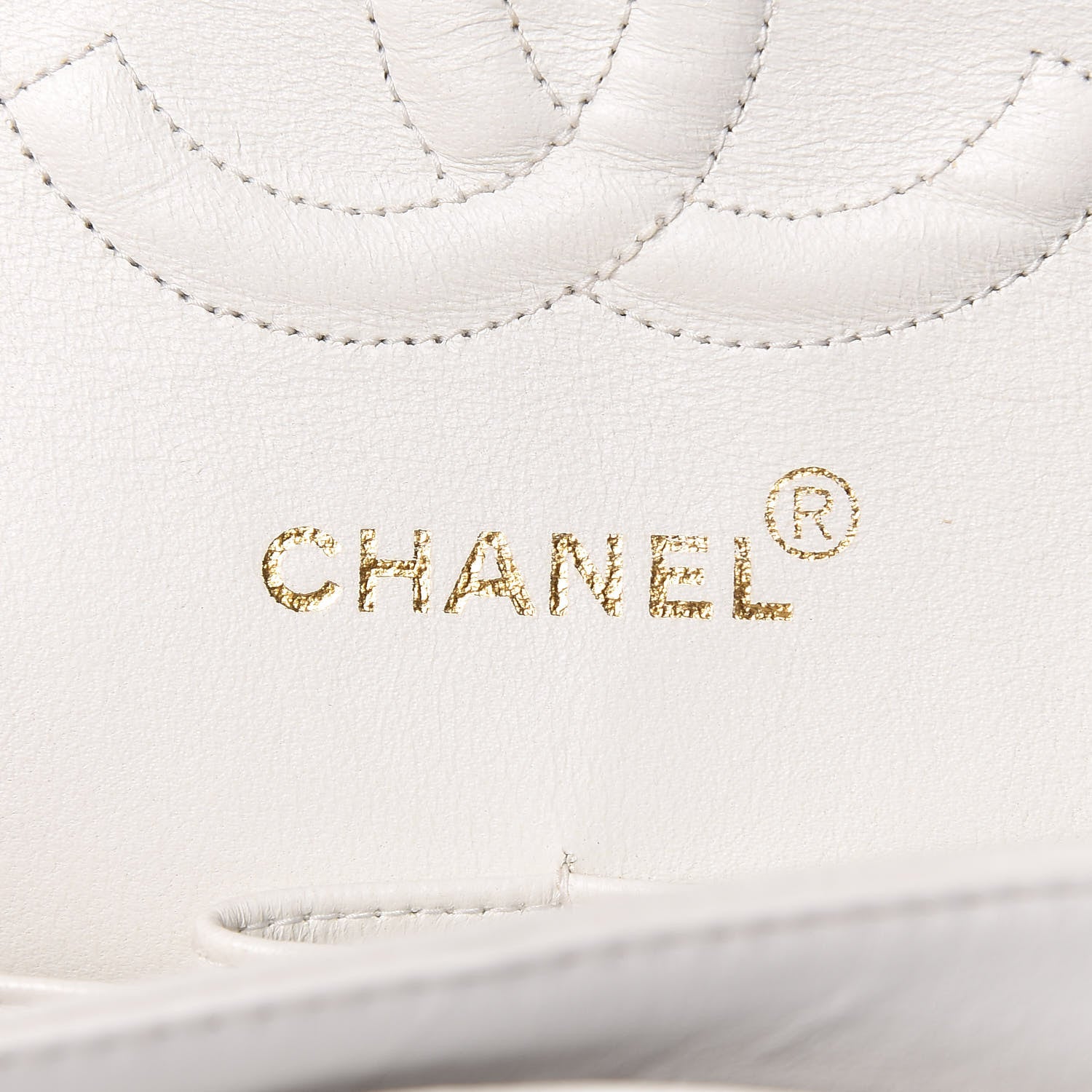 Chanel Lambskin Quilted Medium Double Flap White 6 of 20