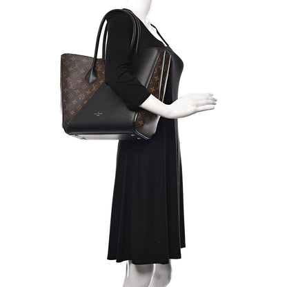 Louis Vuitton Calfskin Monogram Kimono Tote Black 2 of 8