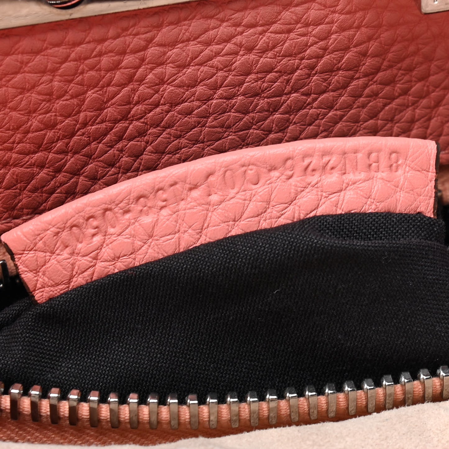 Cuoio Romano Selleria Bi-Color Medium Peekaboo Iconic Satchel Rosa Plaster Pesca
