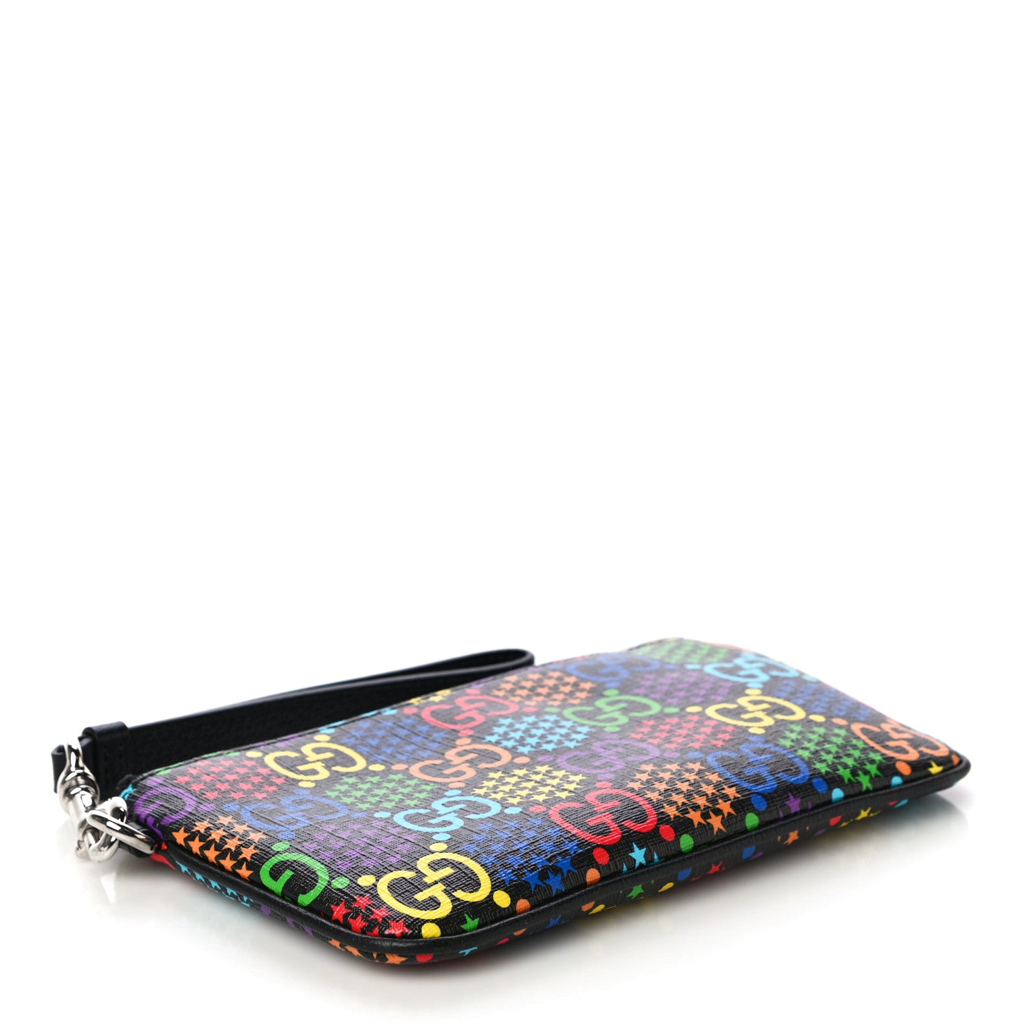 Gucci GG Supreme Monogram Psychedelic iPhone Pouch Black 4 of 10