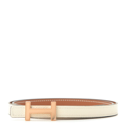 Hermes Epsom Swift 13mm Focus Belt 80 Nata Gold 1 of 6