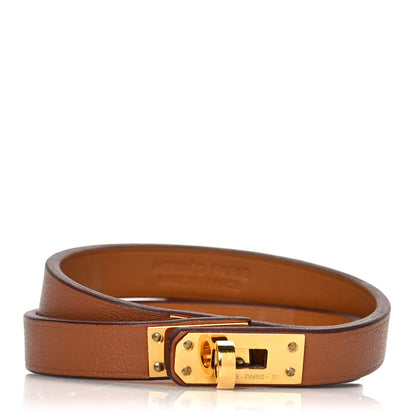 Hermes Swift Kelly Double Tour Bracelet T2 Gold 1 of 6