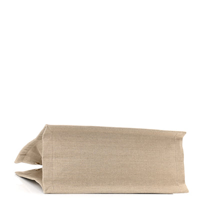 Saint Laurent Linen Calfskin Small Rive Gauche Tote Beige Sea Salt 4 of 11