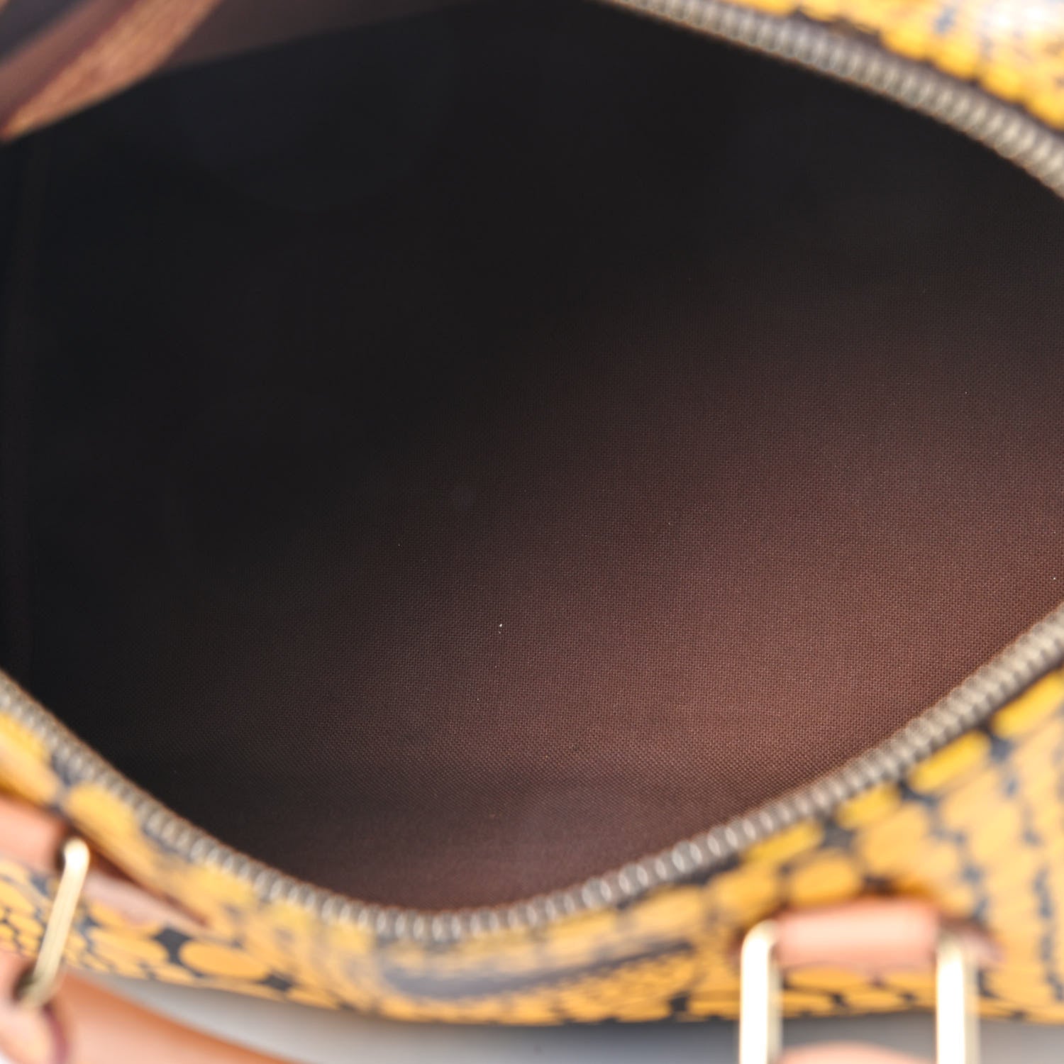 Louis Vuitton Monogram Kusama Town Speedy 30 Yellow 4 of 9